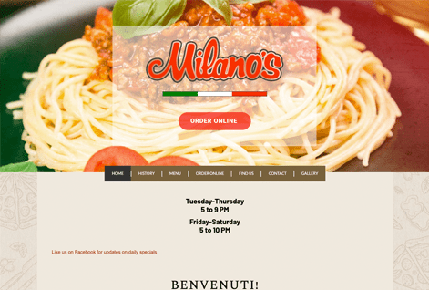 Milanos Italian Restaurant
